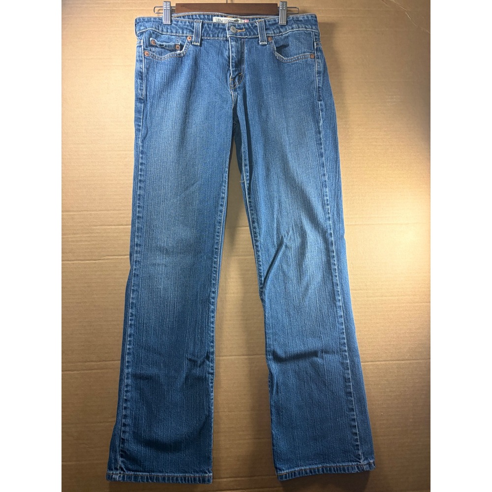 Levi's 545 Low Boot Cut Jeans Womens Size 10‎ M Blue Denim Stretch Cotton Blend